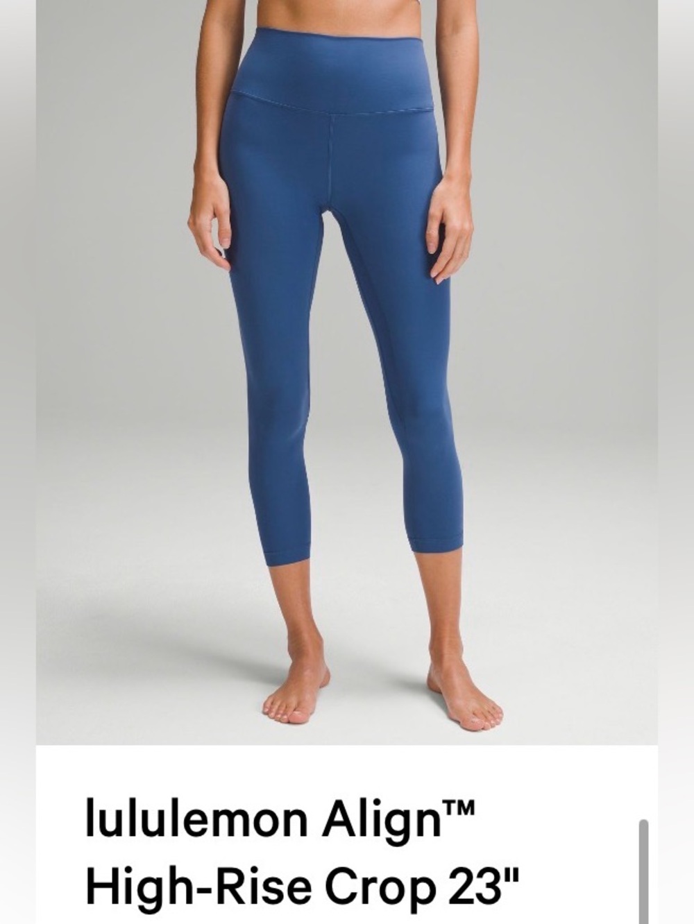 lululemon athletica Align™ High-Rise Crop Leggings — Pitch Blue